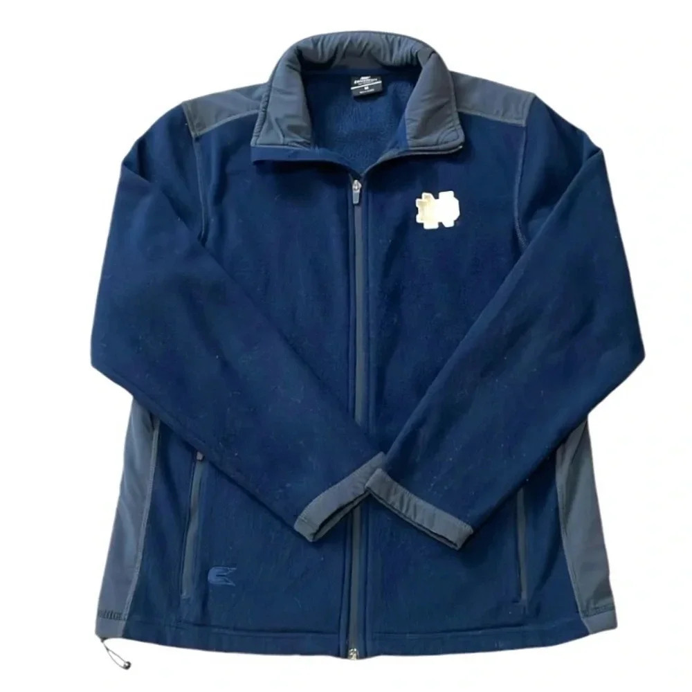 Notre Dame Fighting Irish Colosseum full zip jacket Logo Navy Men’s size M - Picture 13 of 13